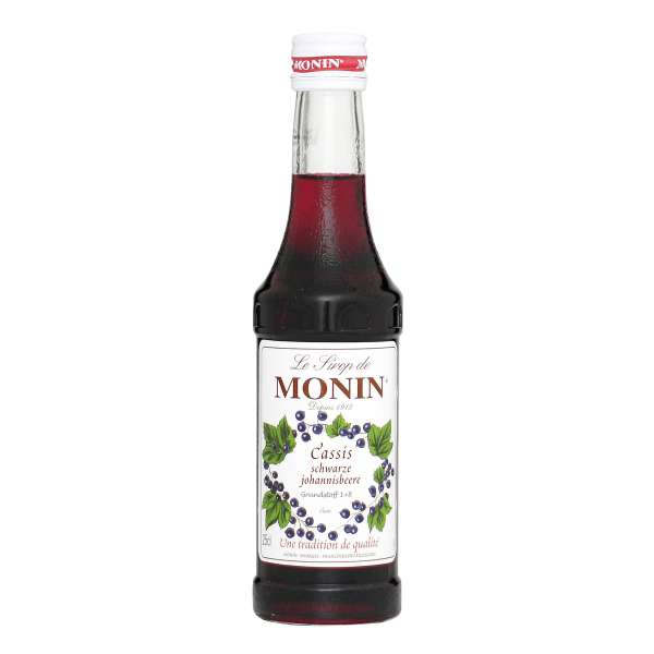 Bild von MONIN Sirup Cassis Schwarze Johan.0,25l