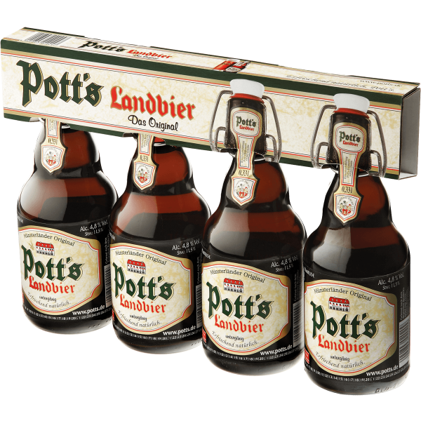 Bild von Pott's Landbier Bügelverschluss  4 x 0,33L
