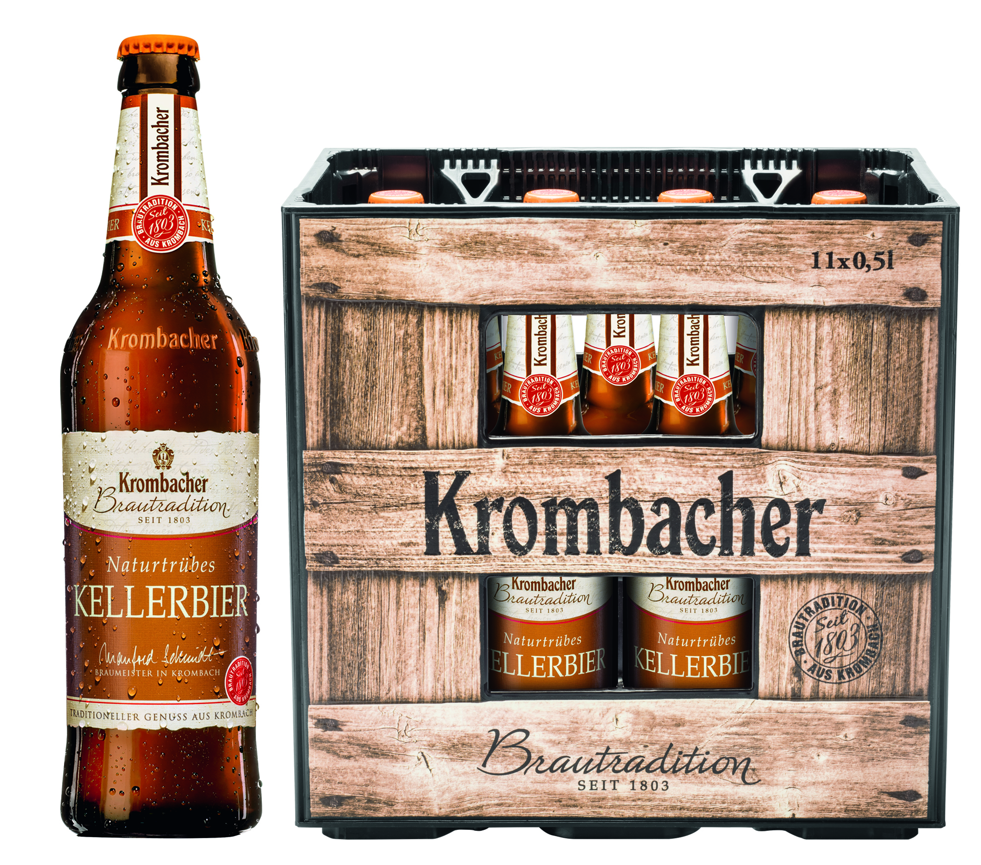 Bild von Kromb.kellerbier Trueb 11x0,5l
