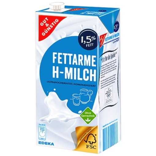 Bild von G&G H-Milch 1,5% 1l