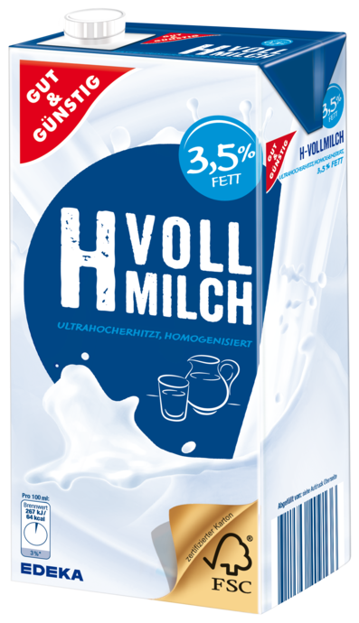 Bild von G&G H-Milch 3,5% 1l