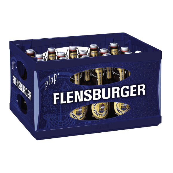 Bild von Flensburger Edles Helles Jubiläumsbier 125 Jahre Bügelverschluss  20 x 0,33L